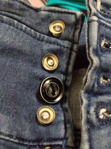 High Waisted Button Up Jeans