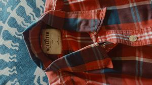 Men's Red Plaid Long Sleeve Shirt