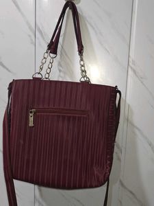 Maroon Handbag