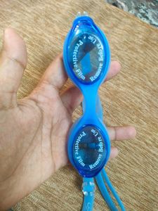 Blue Swimming Goggles with Case