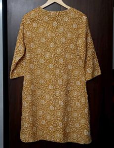 Stylish Yellow Printed Kurta