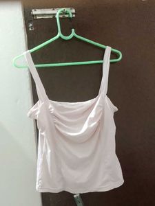 Light Pink Ruched Camisole Top