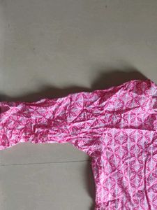 Pink Print Top