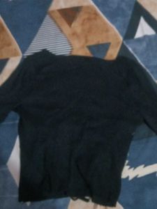 Combo of Two Crop Black Tops