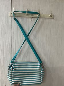 Striped Crossbody Bag