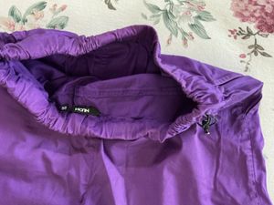 Purple Cargo Style Pants