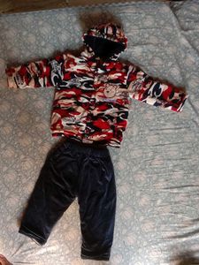 Cute Camo Jacket and Pants Set