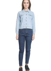 Amazon New Denim Jacket[FREE FLOWER CLAW CLIP]