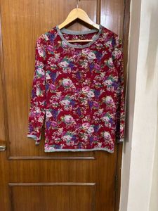 Floral Print Long Sleeve Top