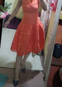 Elegant Orange Dress
