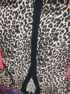 Leopard Print Maxi Dress/ Abaya