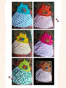 Vibrant Baby Dresses - Pack of 6