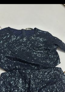 Blue Sequin Dress