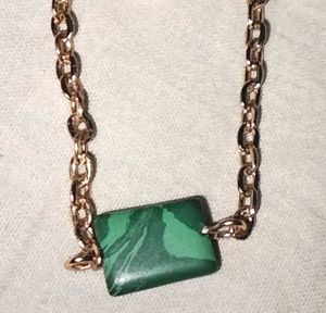 The Jade and pearl Gold toned necklace