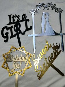 fancy cake toppers set