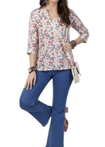 Floral Print Kurta Top