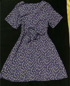 Cute Floral Print Midi Dress