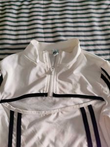 Stylish stripped White Cutout Bodysuit
