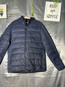 Mango Navy Puffer Jacket