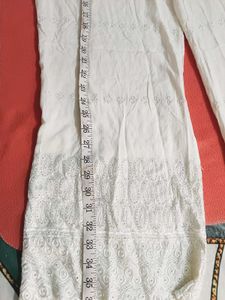 White Chikankari Palazzo Pants