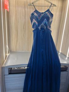 NEW Stunning Blue Sequin Gown