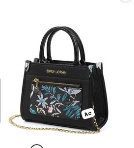 EMILY LORAN MINI HAND BAG WITH GOLD CHAIN