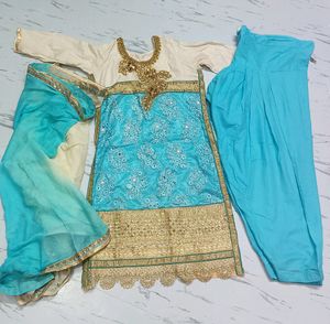 Beautiful Suit Set Designer Kurta Salwar Dupatta