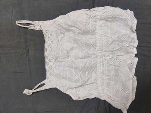 Holi Boho White Eyelet Tank Top