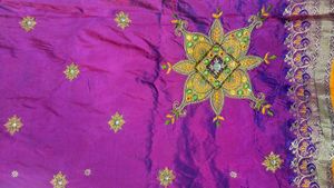 Beautiful Zari Purple saree