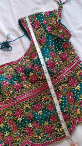 Bridal lehenga with choli and dupatta