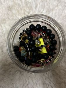 Assorted Jewelry Collection in Jar