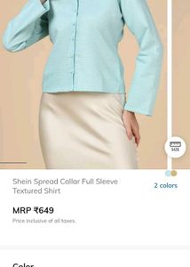 Chic Light Blue Textured Button-Up Shirt
