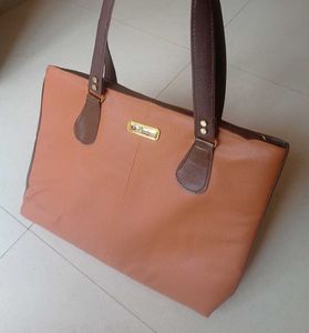 Classic Brown Leather Tote Bag