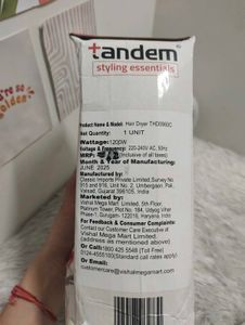 Tandem Styling Essentials Hair Dryer 💙