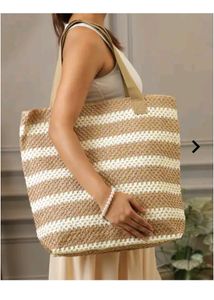 Women's STriped Tote Bag