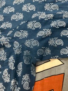 Blue Printed Zudio Cotton Kurta