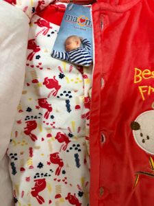 Cute Dog Print Baby Jacket