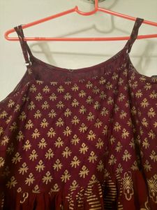 Bohemian Anarkali Dress with duppata