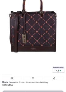 Stylish Brown Mochi Handbag