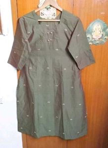 Olive Green 3 Piece  Salwar Suit