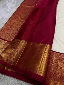 Banarasi Soft silk sarees White Red Festive