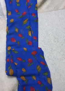 Blue Floral Print Fabric