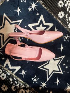 Chic Pink Slingback Heels