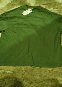 Olive Green Oversized T-Shirt M to L size