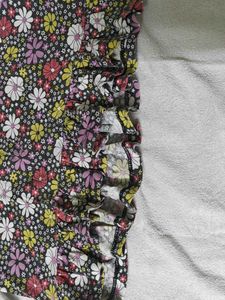 Floral Print Ruffle Hem Top