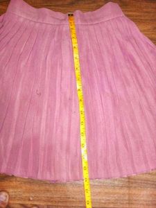 Chic Pleated Pink Mini Skirt
