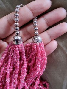Multi Layer Beaded Long  Necklace