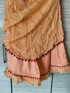 Peach Lehanga Cover up