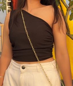 Ruched Fitted Crop Top