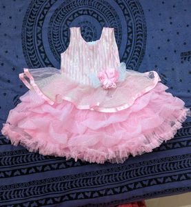 Sparkly Pink Baby Girl Party Dress